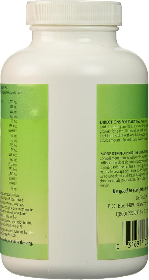 Optimum Growth - All Natural Multi-Vitamin/Mineral Powder for Kitten & Puppy Care