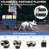 Aivituvin Dog Playpen, Foldable Pet Play Pens with Carrying Bag for Cat, Puppies, Rabbits, Portable Dog Tent Crates
