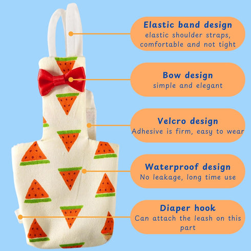 Birds Pigeon Diaper Pants Harness and Leash, Bird Diapers for Pigeons and Leash Harness, Diapers for Birds Cockatiel