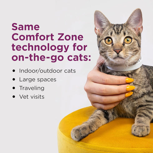 Comfort Zone Cat Calming Collar Savings Pack 2 Collars for 60 Days of Calm Pheromones Help Anxiety