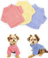 DroolingDog 3 Pack Striped Dog Shirts for Small Dogs, Boys & Girls Clothes, Pack of 3