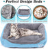 Waterproof Dog Bed for Small Dogs, Cooling Pet Bed for Indoor Outdoor, Washable for Camping, Blue