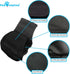 Paw Inspired 3ct Male Dog Wraps, Washable Belly Band for Dogs, Reusable Diapers for Marking, Small, Black