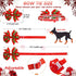Christmas Adjustable Dog Ties Set - 85 Pcs Includes Bow Tie, Neckties, Flower Bowknot, Bandana, Scarf for Xmas Puppy Cat