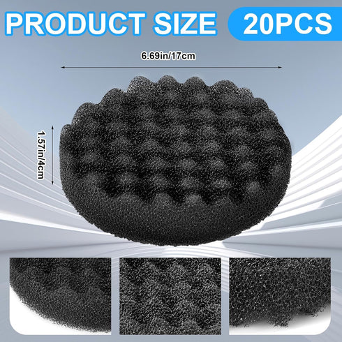 20 Packs Fx4/ Fx5/ Fx6 Fx4 Uiifan Aquarium Filter Pads Bulk Compatible with Fluval Canister Filter Media Replacement