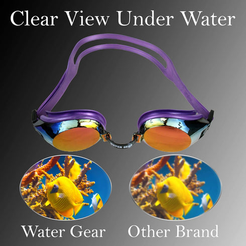 Water Gear Finalist Swim Goggles, Anti-Fog Junior Fit for Pool & Diving