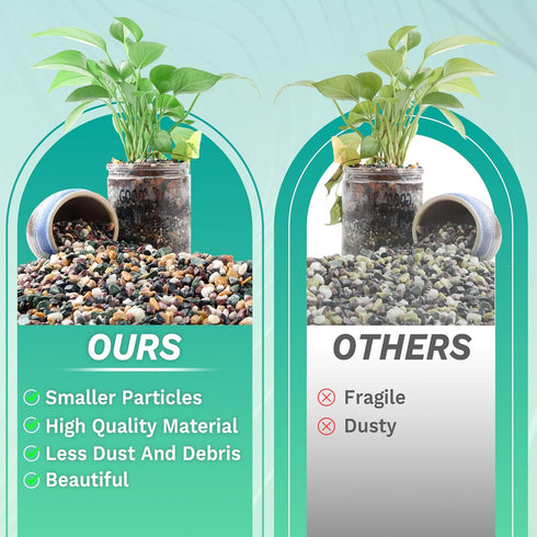 -18lb 1/4Inch AVALUTION Aquarium Gravel for Plants Fish Tank Gravel for Succulent Cactus & Bonsai, Decorative River
