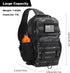 Pack Backpack Rover Sling Tactical Shoulder Sling Bag with Bottle Holder Crossbody Chest Bag, Black Camo