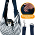 Abrasfba Pet Dog Sling Carrier, Reversible Soft Cat Carrier for Small Dogs, Adjustable Strap, Hands-Free Blue Puppy