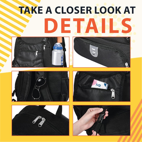 Lightweight Baseball Bag for Boys and Girls - Youth Softball Backpack with Shoe Compartment
