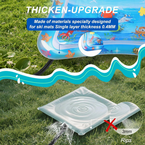 NozlaID Tummy Comfort Cooling Water Mat for Cats, Interactive Sensory Play Mat with Thickened Leak Proof Sensor Tech