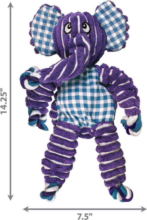 KONG Floppy Knots Knotted Rope Dog Toy, Tug Toy for Medium/Large Dogs, Elephant Design