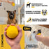 Indestructible Dog Ball, Lifetime Replacement for Medium & Large Breeds, Ultra Durable Natural Rubber - 3in Yellow