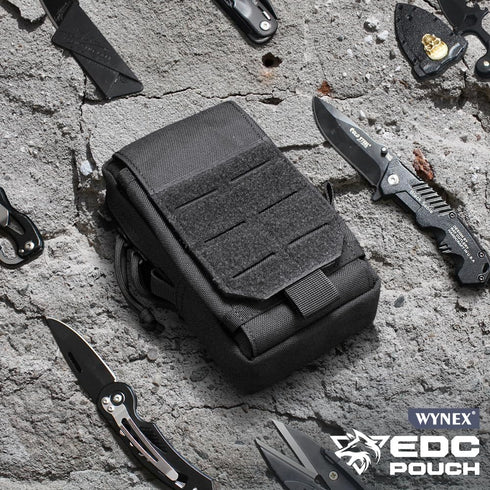Pack WYNEX Tactical EDC Pouch, Molle Utility Pouches Gadget Organizer Phone Holder Waist Smartphone Pouch Tool Holster