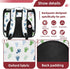 (1) Backpack, Backpack Backpack Baby Footprints Pattern Green Blue Cat Dog Carrier, Pet with Breathable Mesh, Pet