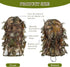 Sintege 3 Pieces Hunting Face Mask, Camouflage Leafy Hat Ghillie Covering for Turkey Hunting Gear
