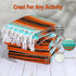 Oudain Mexican Blankets and Throws 45 x 70 Inch, Cotton Outdoor Camping Woven Serape Yoga Blanket