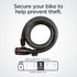 Schwinn 6 Feet x 15 mm Bike Cable Lock with Lighted Key, Security Level 3