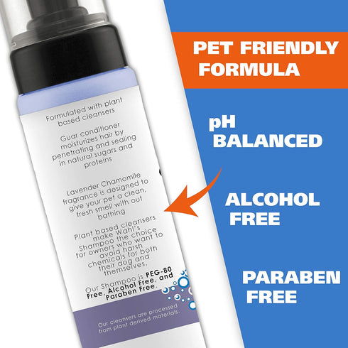 7.1 Oz 820014A Wahl USA Pet Friendly Waterless No Rinse Shampoo for Animals Lavender & Chamomile Scented - Cleaning