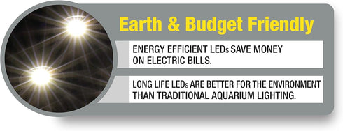 Marineland 32996 LED Light, Natural Shimmering Light for Aquariums, Glass
