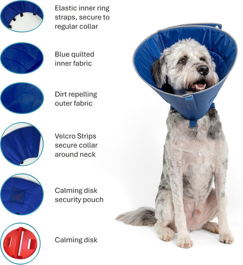 Calm Paws Dog Caring Collar with Calming Med.