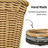 GRANNY SAYS Large Wicker Bike Basket with Accessories, Waterproof Front Bicycle Basket with Handles for Adult Bikes