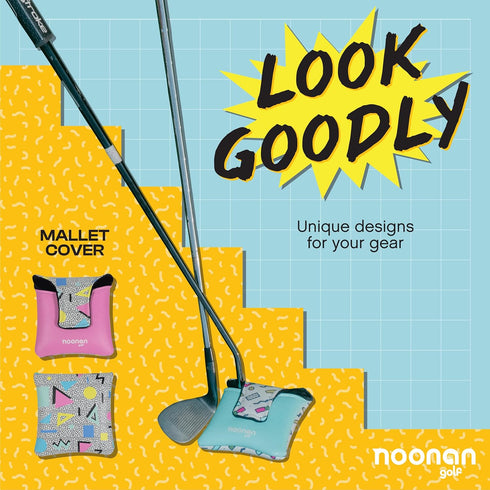 Putter Cover - Magnetic Mallet Golf Club Cover, Fleece Lined & Water Resistant Unique Headcover Designs