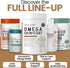 3 180 3 6 9 Omega Fish Oil for Dogs, Soft Chews - Salmon Oil Skin & Coat Supplement, Allergy & Itchy Skin Relief, Hot