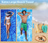 Gomust 2 Pack 71"x32" Lightweight Thin Beach Towel Oversized Big Extra Large Microfiber Sand Free Towels for Adult