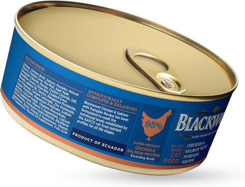 Blackwood Canned Cat Food - Grain Free Wet Food for All Breeds, 3.0 oz. can, Pack of 12