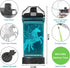 Kids Water Bottle with 3D Glowing Unicorn Illusion LED Light - 14 oz - Creative Gift for Girls