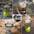 Lixada Camping Cookware Set, 11PCS Non-Stick Lightweight Pot Pan Bowls for Outdoor Camping