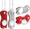 Skylety 4 Pieces Stainless Steel Golf Divot Repair Tool with Magnetic Button Ball Marker, Foldable Switchblade