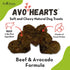 AvoDerm AvoHearts Beef and Avocado Formula Dog Treats, 5 oz bag