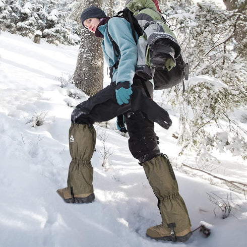 Waterproof and Breathable Gaiters for Hiking – Adjustable Lightweight Shoes Gaiters for Men and Women