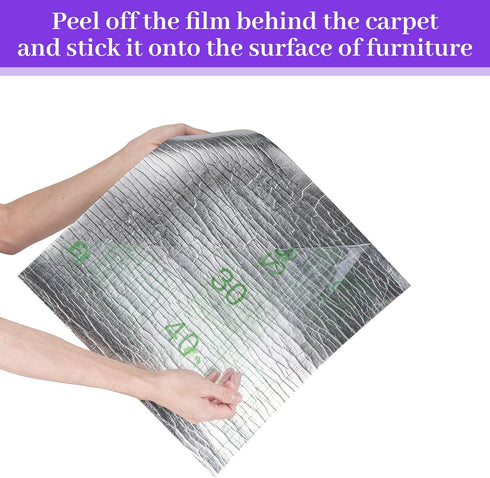 Cat Scratch Mat, Trimmable Self-Adhesive Furniture Protector, Covered 78.7"x15.8" Cat Couch Protector