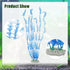 Large Aquarium Plastic Plants, Tall Aquarium Plants, Big Aquarium Plastic Plants for Fish Tanks Decor, 19.29" Height (Blue White, 2pcs) by CAPASTEC