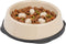 IRIS USA 2 Cups Slow Feeder Dog Bowl, Anti-Choking, Easy to Clean, Interactive Puzzle Toy, Beige/Black
