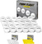 GoSports Foam Flight Practice Golf Balls - Choose White or Yellow -