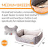 K&H Pet Products Mother's Heartbeat Heated Dog Bed with Bone Pillow, Gray 13 X 16 Inches, Puppy Essential