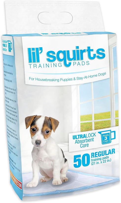 Ruffin' It Lil' Squirts Puppy Training Pads, 50 Pk