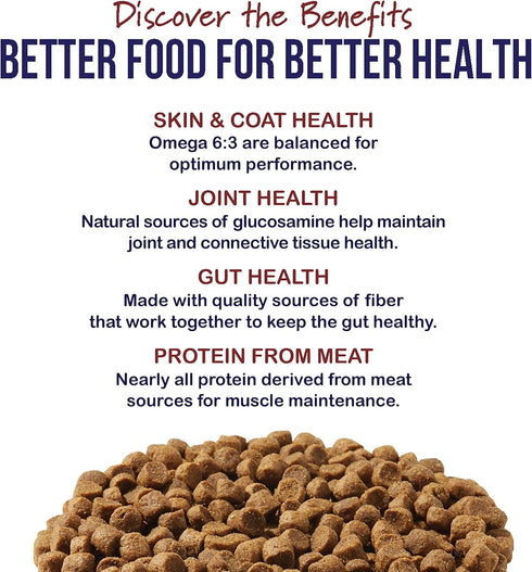 Best Breed Large Breed Dog Diet, Natural Dry Dog Food Made in USA - 4lbs.