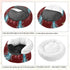 Maroon Animal Print Dog Bed for Small Pets - Anxiety Relief Pillow Bed - Size M
