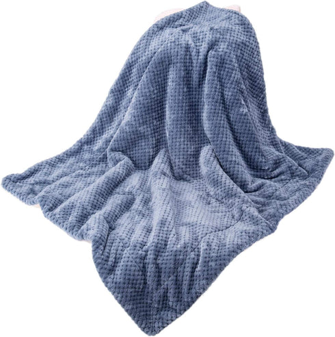 (24" 32", DW Plush Fleece Receiving Blanket for Dog, Cat, and Pet - Warm and Soft, Couch, Sofa, Travel and Outdoor
