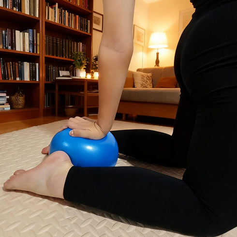 Celwchx 9 Inch Mini Exercise Ball - Portable Non-Slip Surface Yoga & Pilates Ball for Core Training, Fitness - Home
