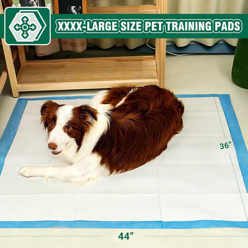IMMCUTE 36" 44", 30 Dog Pee Pads Extra Large, x Ct, Jumbo-Size Pee Pads for Dogs, Thicken Puppy Pads XL Pet Training