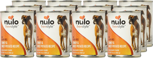 Nulo Freestyle Turkey & Sweet Potato Recipe Can Dog, 12 Cans (13 oz)