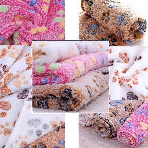 Pet Blanket for Cat & Dog Sleep Mat, Soft Warm Blanket for Hamster Puppy and Other Animals (Small, Pink+White)