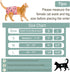 3 Pack Reusable Cat Diapers with Good Absorbency Kitten Diapers Small for Female & Male Cats - Easy to Put On, Secure