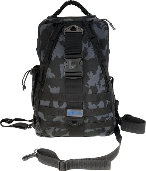 Reaction Tackle Fishing Tackle Bag - Water Resistant Camo Sling Bag - Medium